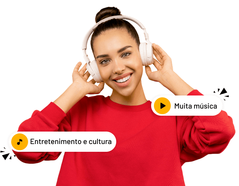 Woman with headphones